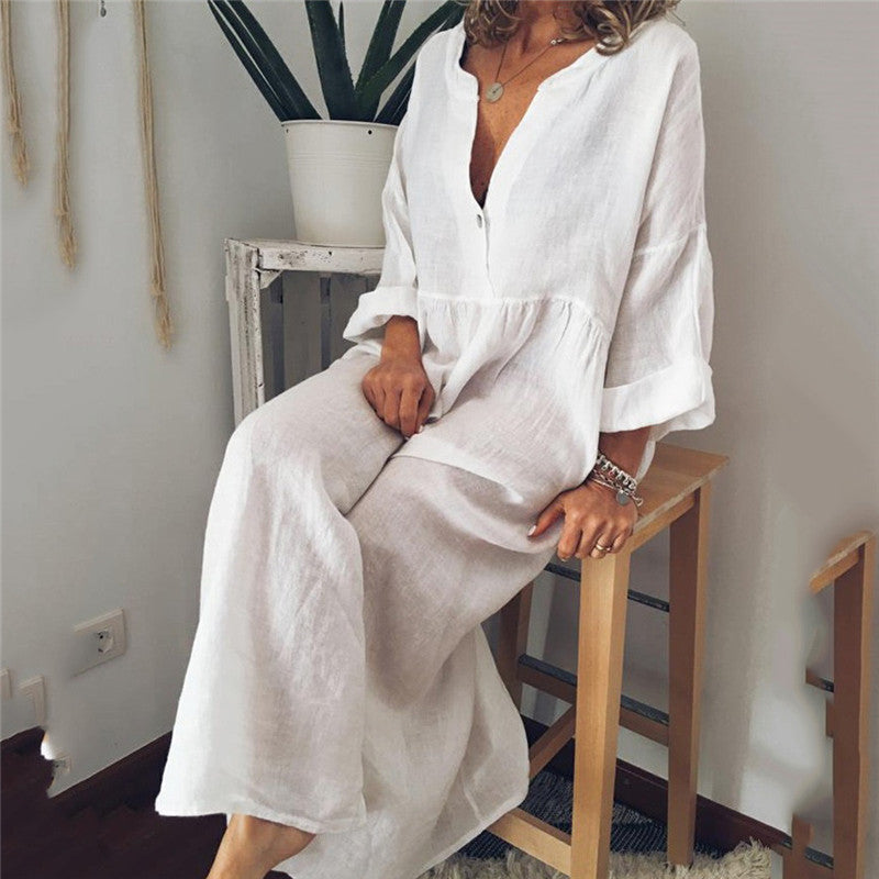 Robe longue ample pour femme