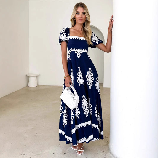 Robe brodée pour femme