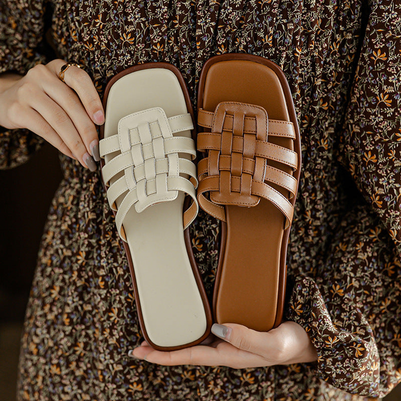 Sandales rétro françaises tendance pour femmes