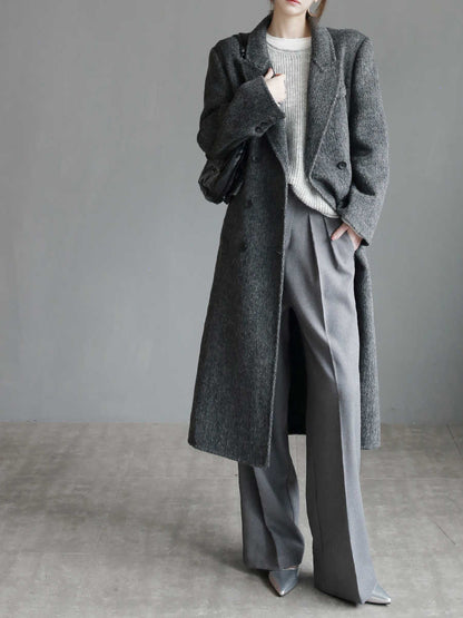 Pantalon de tailleur slim à jambes larges pour femme