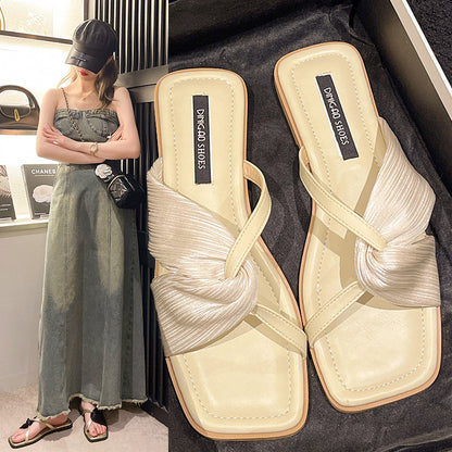 Sandales de plage style français pour femmes